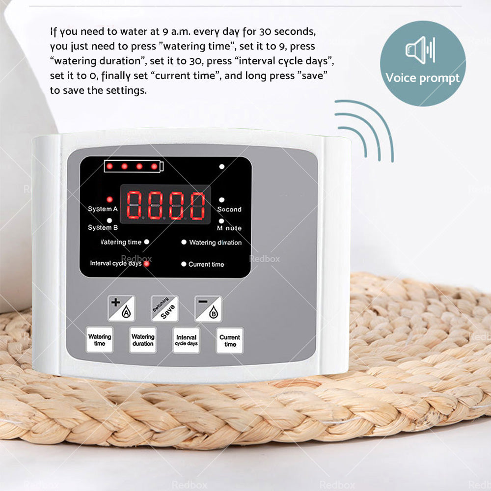 {{ Smart Drip Self Watering System Irrigation Timer kit 10M Solar Power Plant Auto }} - Buy Car Parts Online at {{ Kaka Auto Parts }}.