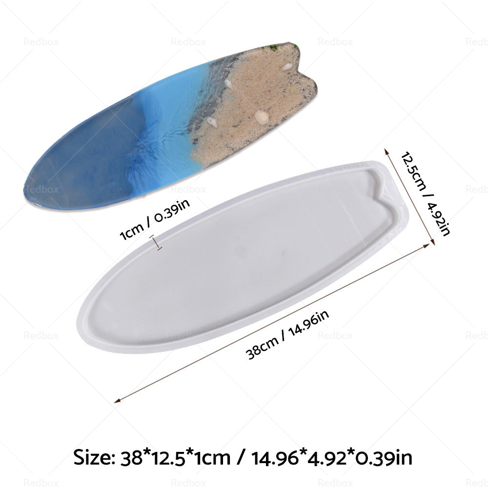 {{ Surfboard Silicone Epoxy Resin Tray Mold Surf Board DIY Ocean Wave Serving Board }} - Buy Car Parts Online at {{ Kaka Auto Parts }}.