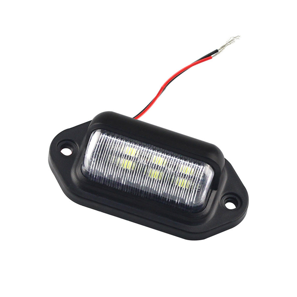 6-LED License Number Plate Light Suitable For Truck, SUV, Trailer & Lorry 12-24V