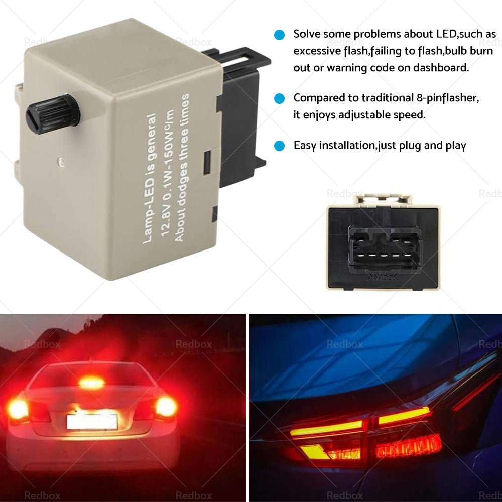 {{ 8Pin Speed Adjustable LED Flasher Relay Turn Signal Light Indicators Blinker }} - Buy Car Parts Online at {{ Kaka Auto Parts }}.