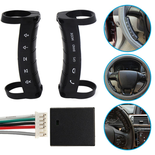 LED Wireless Bluetooth Car Steering Wheel Button Controller Suitable For Auto Stereo