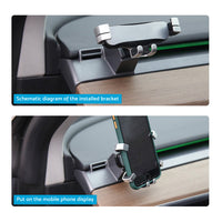 360° Rotating GPS Navigation & Cell Phone Holder Stand Suitable For Tesla Model 3 & Y