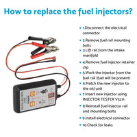 6x Fuel Injectors Suitable For Ford Falcon AU 4.0L 1998-2002 / Jeep Cherokee Commander 3.7L 2005-2010