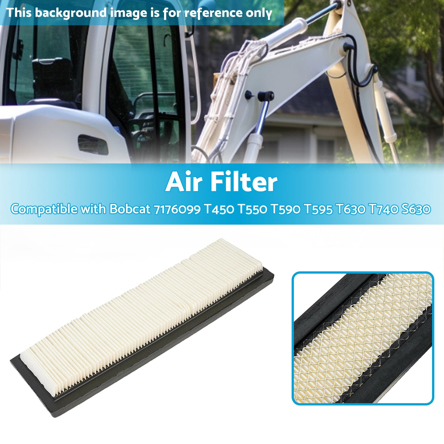 {{ Air Filter Suitable For Bobcat 7176099 T450 T550 T590 T595 T630 T740 S630 S650 }} - Buy Car Parts Online at {{ Kaka Auto Parts }}.