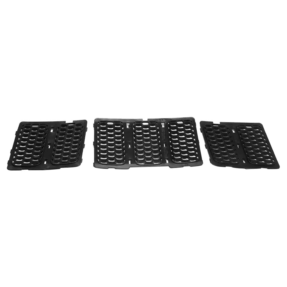 3x ABS Front Grille Mesh Insert Kit Suitable For Jeep Grand Cherokee 2014-2016