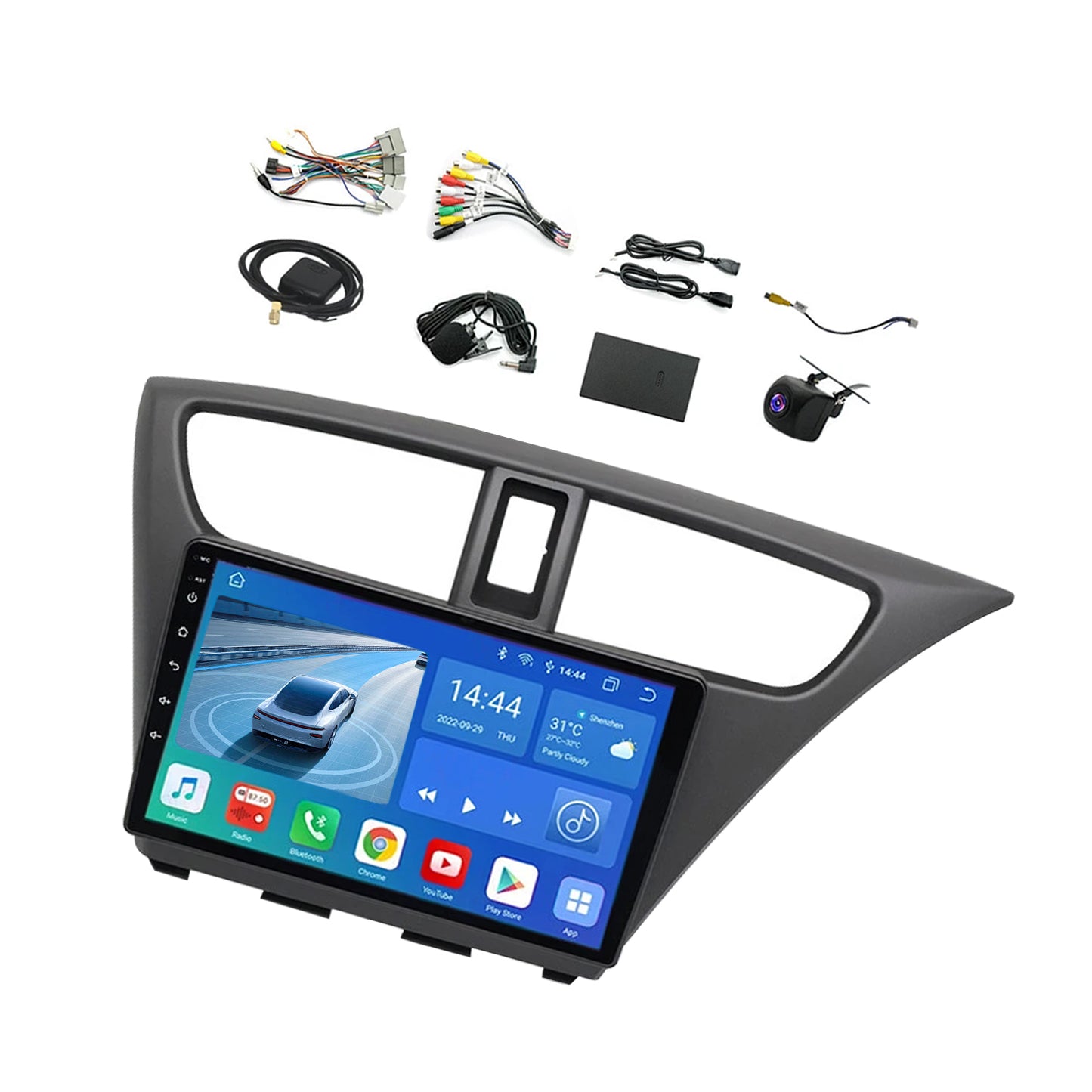 Head Unit Car Stereo Android Carplay GPS Radio Suitable for Honda Civic 12-15