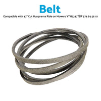 Grey Deck Belt SuitableFor 42inch Cut Husqvarna Ride on Mowers YTH2242TDF 574 84 56