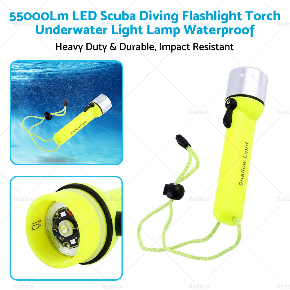 {{ 55000Lm LED Scuba Diving Flashlight Torch Underwater Light Lamp Waterproof }} - Buy Car Parts Online at {{ Kaka Auto Parts }}.