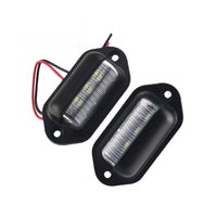 6-LED License Number Plate Light Suitable For Truck, SUV, Trailer & Lorry 12-24V