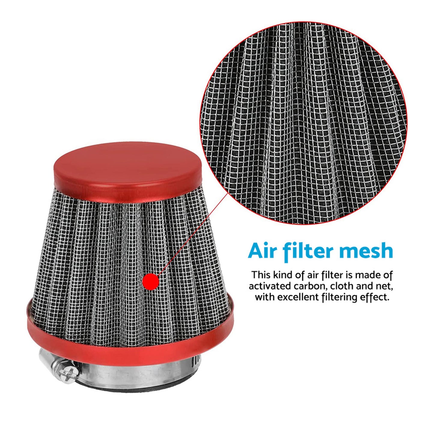 38mm Air Filter Pod Cleaner Suitable For 110cc / 125cc Motorcycle Pit Dirt Bike Engine