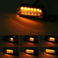 6x LED Mini Motorcycle Front Turn Signal Indicator Amber Light Suitable For Harley & Chopper