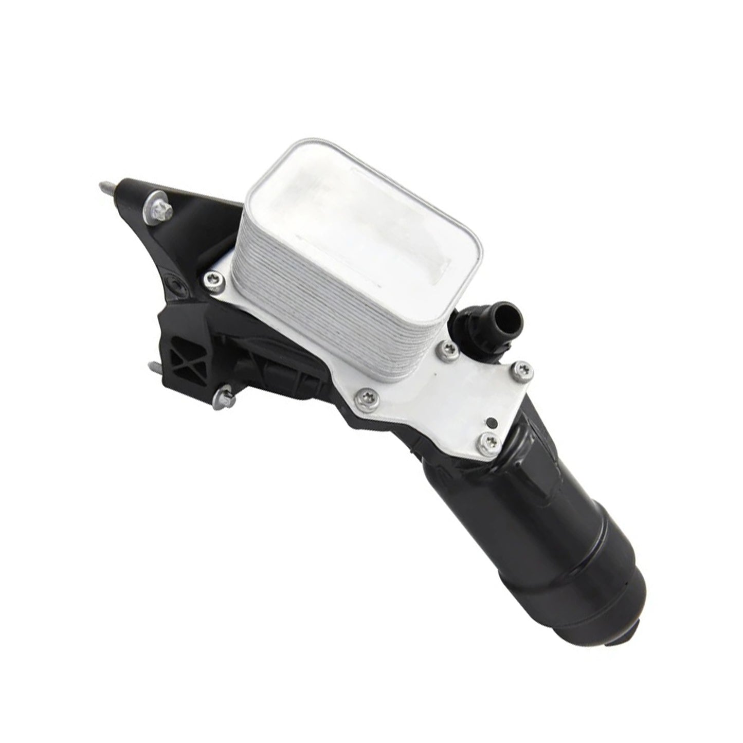 Black Engine Oil Cooler Filter Housing Suitable For BMW F20 / F22 / F30 / G30 / G32