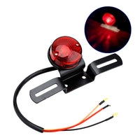 Motorcycle Tail Brake Light with Number Plate Lamp Suitable For Universal Use Retro Rear Stop Light