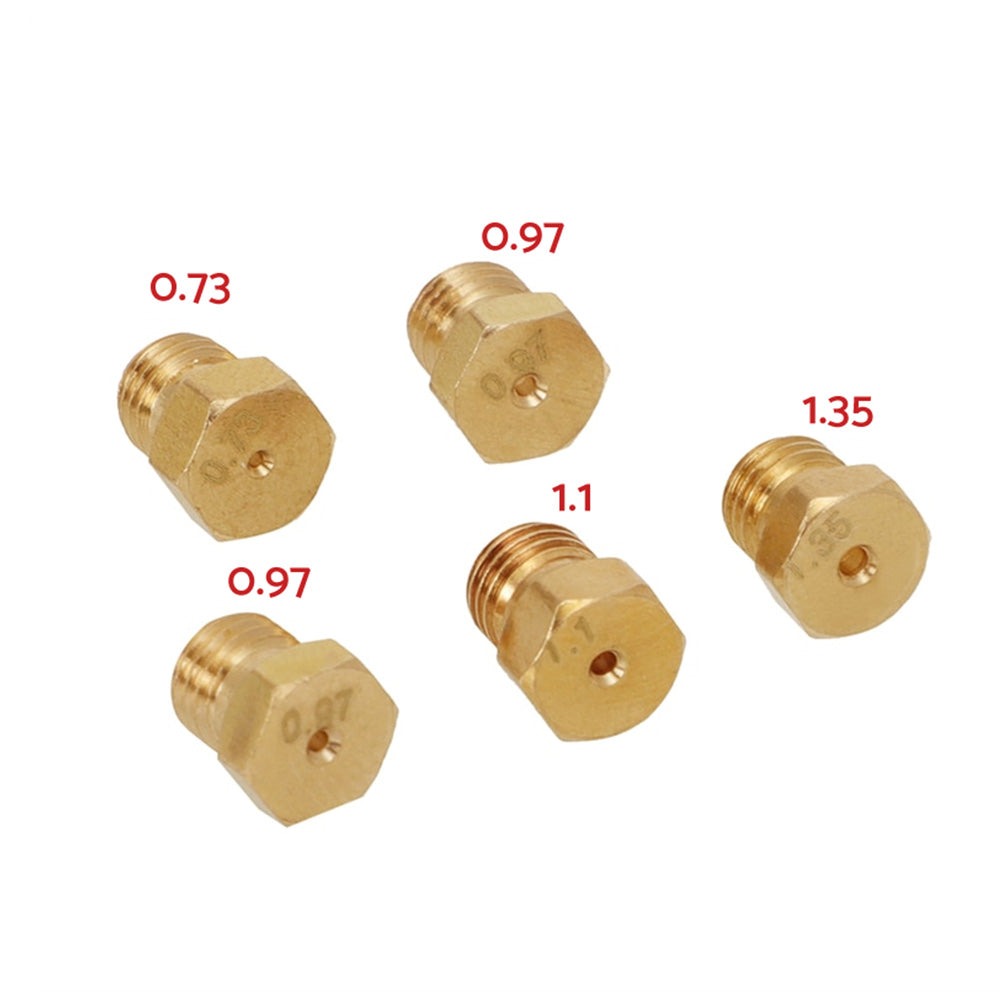 5x Burner Gas Jets & Nozzles Set Suitable For Natural Gas & LPG Hob Conversion