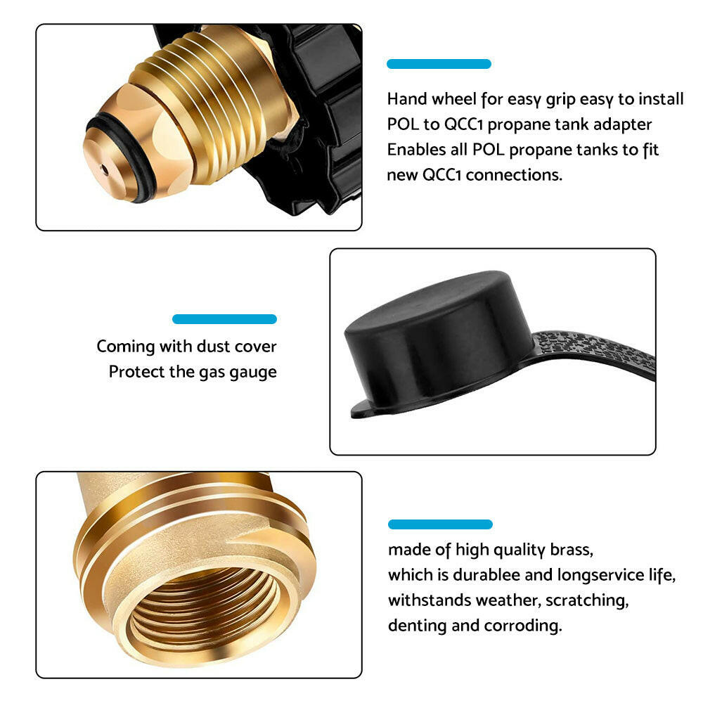 QCC Gas Pressure Gauge Level Indicator Suitable For Propane Gas Bottle Cylinder