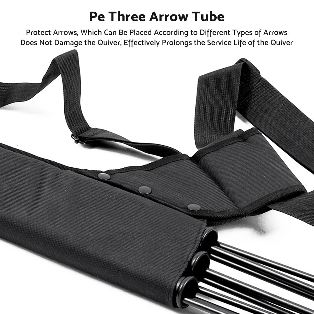 {{ Archery Arrow Quiver Holder 3 Tube Back Waist Shoulder Strap Bag Pouch Hunting }} - Buy Car Parts Online at {{ Kaka Auto Parts }}.