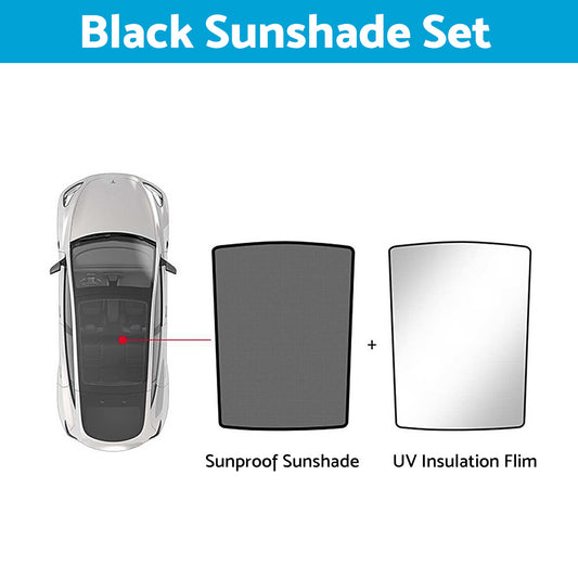 Sunroof & Window Sunshade UV Film Suitable For Tesla Model Y Front & Rear Windshield