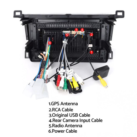 CarPlay Stereo Head Unit Suitable For Toyota RAV4 13-18 Android 13.0 GPS 4+64GB