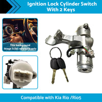 {{ Suitable For Kia Rio 06-09 Ignition Lock Cylinder Switch With 2 Keys 819001GB00 }} - Buy Car Parts Online at {{ Kaka Auto Parts }}.