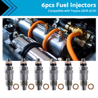 {{ 6PCS Fuel Injectors 093500-1810 23600-48011 Suitable For Toyota 2B B 2J 2H }} - Buy Car Parts Online at {{ Kaka Auto Parts }}.