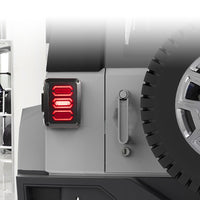 Smoked LED Tail Lights Rear Lamp Suitable For Jeep Wrangler JK 2007-2017