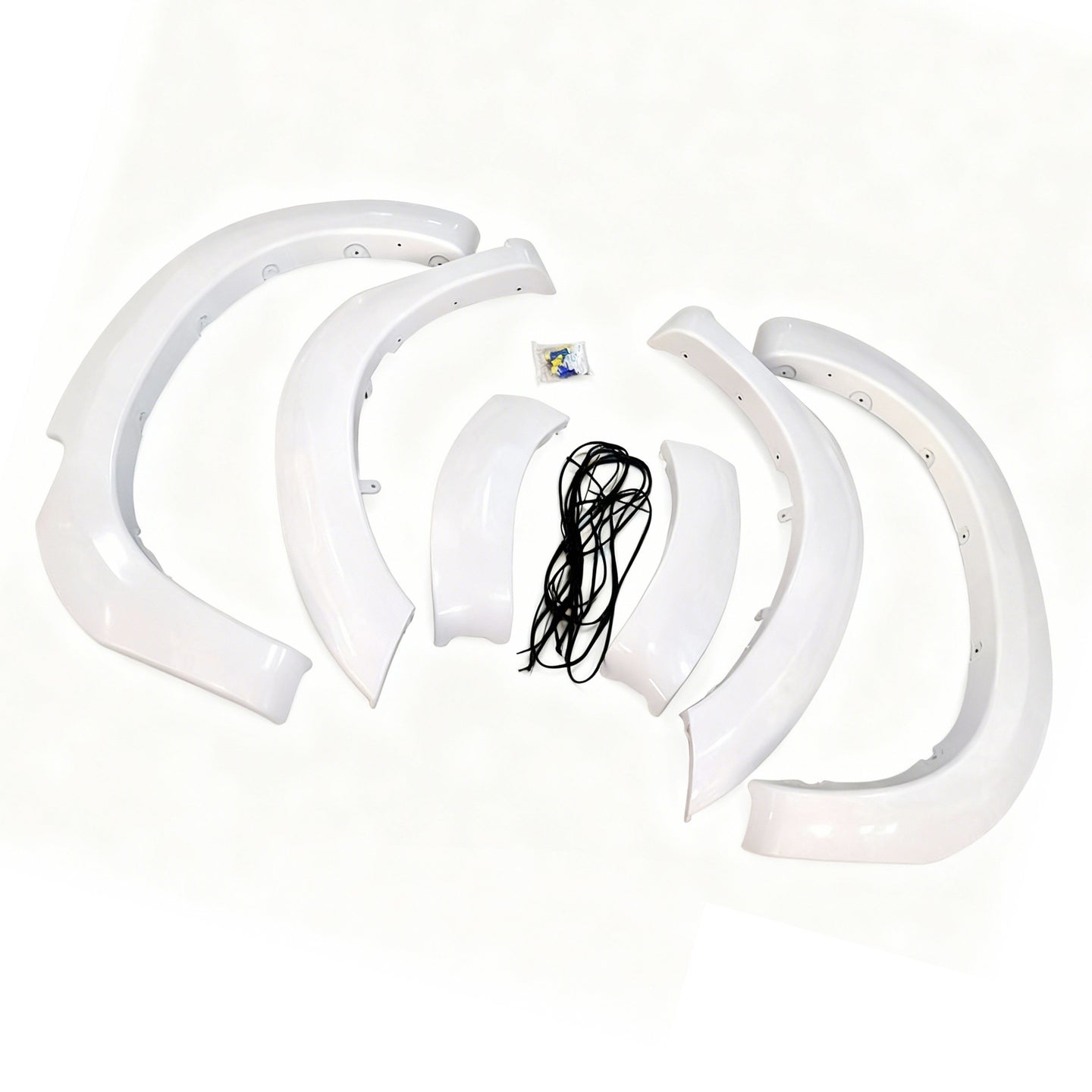 {{ White Fender Flares 6 Inch 6pcs Suitable for Toyota Hilux SR5 SR 2011-2014 }} - Buy Car Parts Online at {{ Kaka Auto Parts }}.