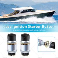 {{ 2PCS 12V Car Switch Push Button Ignition Track Engine Start Starter Heavy Duty }} - Buy Car Parts Online at {{ Kaka Auto Parts }}.