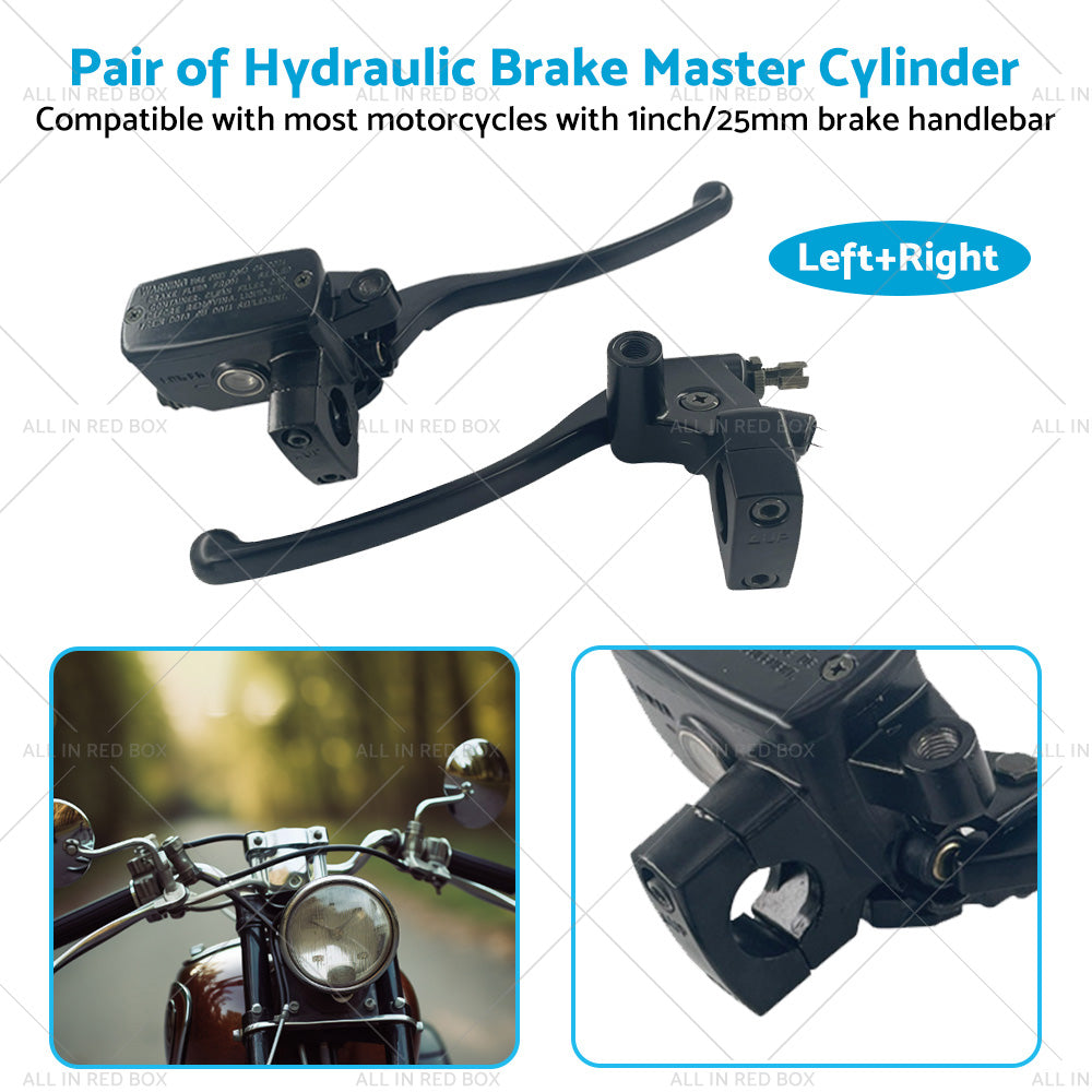 {{ Pair 1inch 25mm Motorcycle Hydraulic Brake Clutch Master Cylinder Lever Left Right }} - Buy Car Parts Online at {{ Kaka Auto Parts }}.