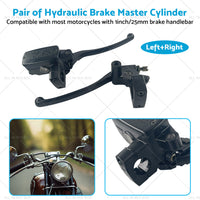 {{ Pair 1inch 25mm Motorcycle Hydraulic Brake Clutch Master Cylinder Lever Left Right }} - Buy Car Parts Online at {{ Kaka Auto Parts }}.