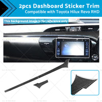 {{ Carbon Fiber Dashboard Sticker Trim Suitable For Toyota Hilux Revo 2015-2023 RHD }} - Buy Car Parts Online at {{ Kaka Auto Parts }}.