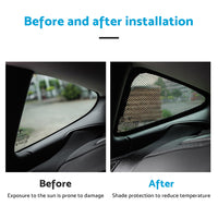 Front & Rear Sunroof Sun Shades Roof Protection Film Suitable For Tesla Model 3 2017-2021