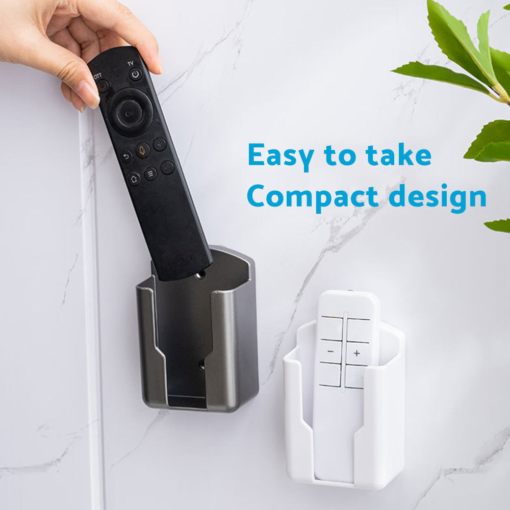 Air Conditioner Remote Control Holder Wall-Mounted Cover Storage Universal White