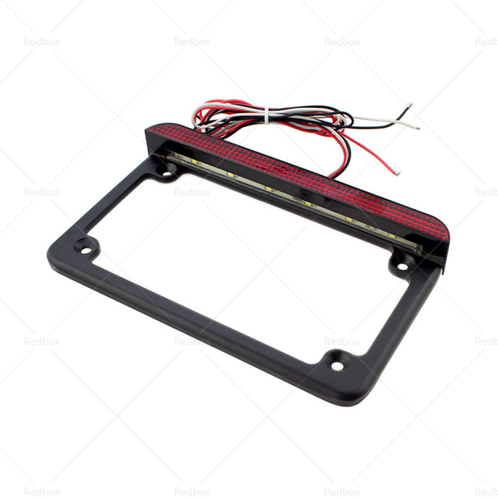 {{ Motorcycle License Plate Frame Bracket w  LED Brake Light  Suitable For Harley }} - Buy Car Parts Online at {{ Kaka Auto Parts }}.