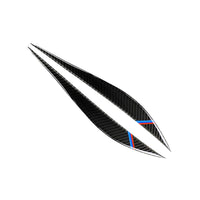 Carbon Fiber Eyelids Eyebrow Headlight Retrofit Accessories Suitable for BMW F30 3 Series