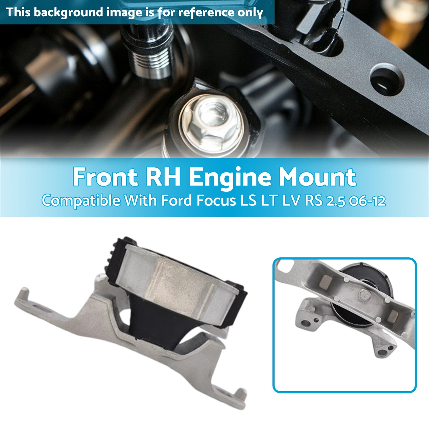 {{ RH Engine Mount Suitable For Ford Focus LV RS 2.5L Turbo B5254T 2010-2012 Engine }} - Buy Car Parts Online at {{ Kaka Auto Parts }}.