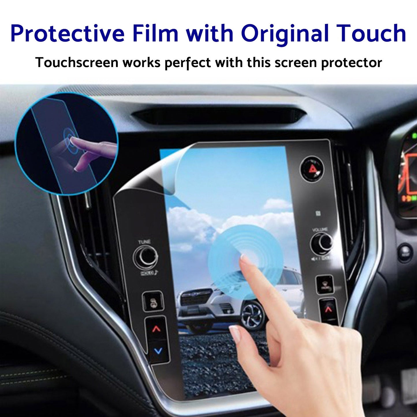 2Pcs 11.6'' Car Screen Protector PET Film Suitable For Subaru Outback 2021-2025