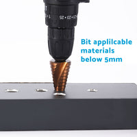 Cobalt Steel Step Cone Drill Bit Hole Cutter 4-12/20/32mm for Stainless Steel
