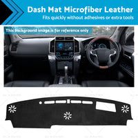 Non-Slip Dash Mat Microfiber Leather Suitable For Toyota Prado 250 Series w/HUD
