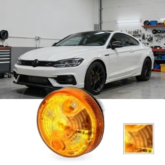 4x Classic Motorcycle Front & Rear Indicators Turn Signal Lights Amber Universal
