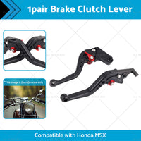 {{ Short Brake Clutch Levers Suitable For Honda MSX 125 Grom MSX 125 SF 2013-2023 }} - Buy Car Parts Online at {{ Kaka Auto Parts }}.