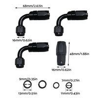 Power Steering Pump Hose Kit Suitable for LS LS1 LS3 Swap Pressure Return Line