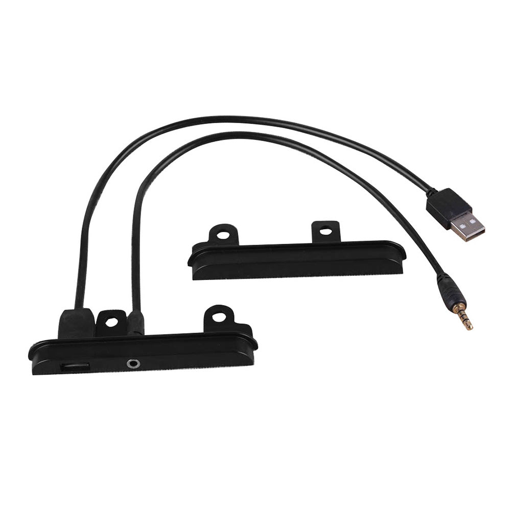 2 DIN Fascia Dash Kit with Side Trims, Brackets, USB & AUX Port Suitable For Toyota