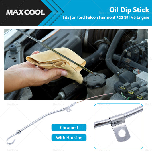 {{ Chrome Engine Oil Dip Stick  Housing Fits for Ford Falcon Fairmont 302 351 V8 }} - Buy Car Parts Online at {{ Kaka Auto Parts }}.