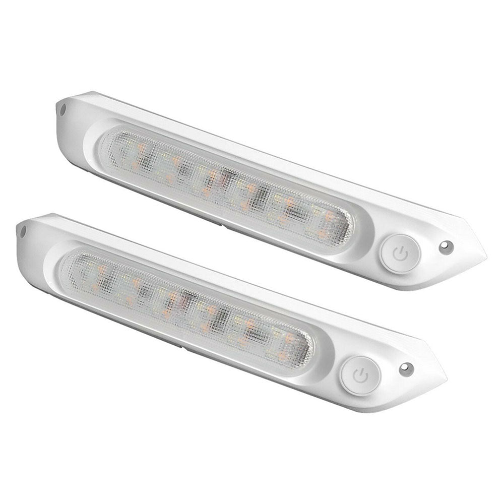 {{ 287MM DUAL LED BUG LIGHT 12/24V AWNING LIGHT AMBER/WHITE LIGHTS W/ SWITCH }} - Buy Car Parts Online at {{ Kaka Auto Parts }}.