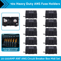 {{ 10x Heavy Duty ANS Fuse Holder 20-200AMP ANF ANG Circuit Breaker Box Midi Set }} - Buy Car Parts Online at {{ Kaka Auto Parts }}.