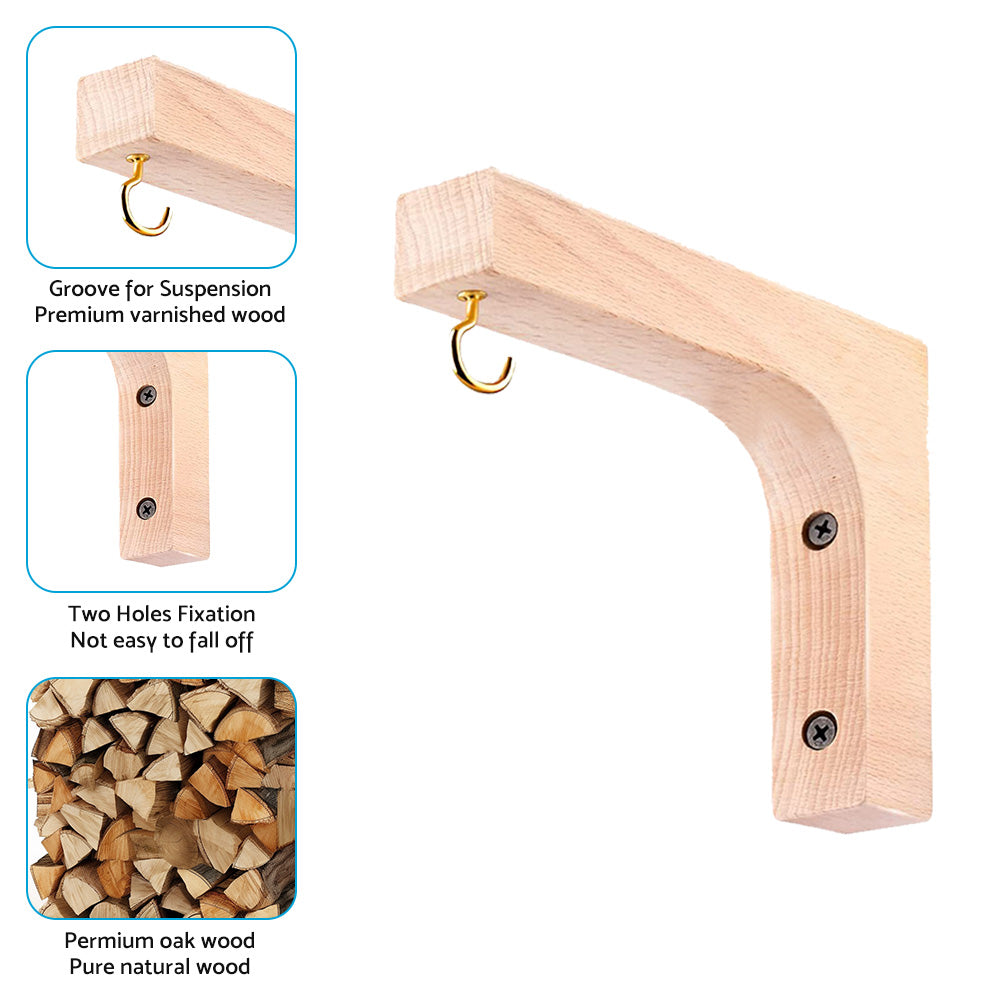 {{ Plant Hanger Hanging Plant Hook Wooden Hanging Basket Wall Plant Hook Flower Pot }} - Buy Car Parts Online at {{ Kaka Auto Parts }}.