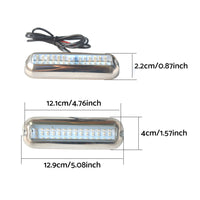 42LED Boat Underwater Light Pair Stainless Steel Suitable For Marine Boat Pontoon Transom
