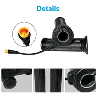 Twist Throttle Full Twist Right Hand 3-Pin Electric Bike Grip Suitable For Ebike