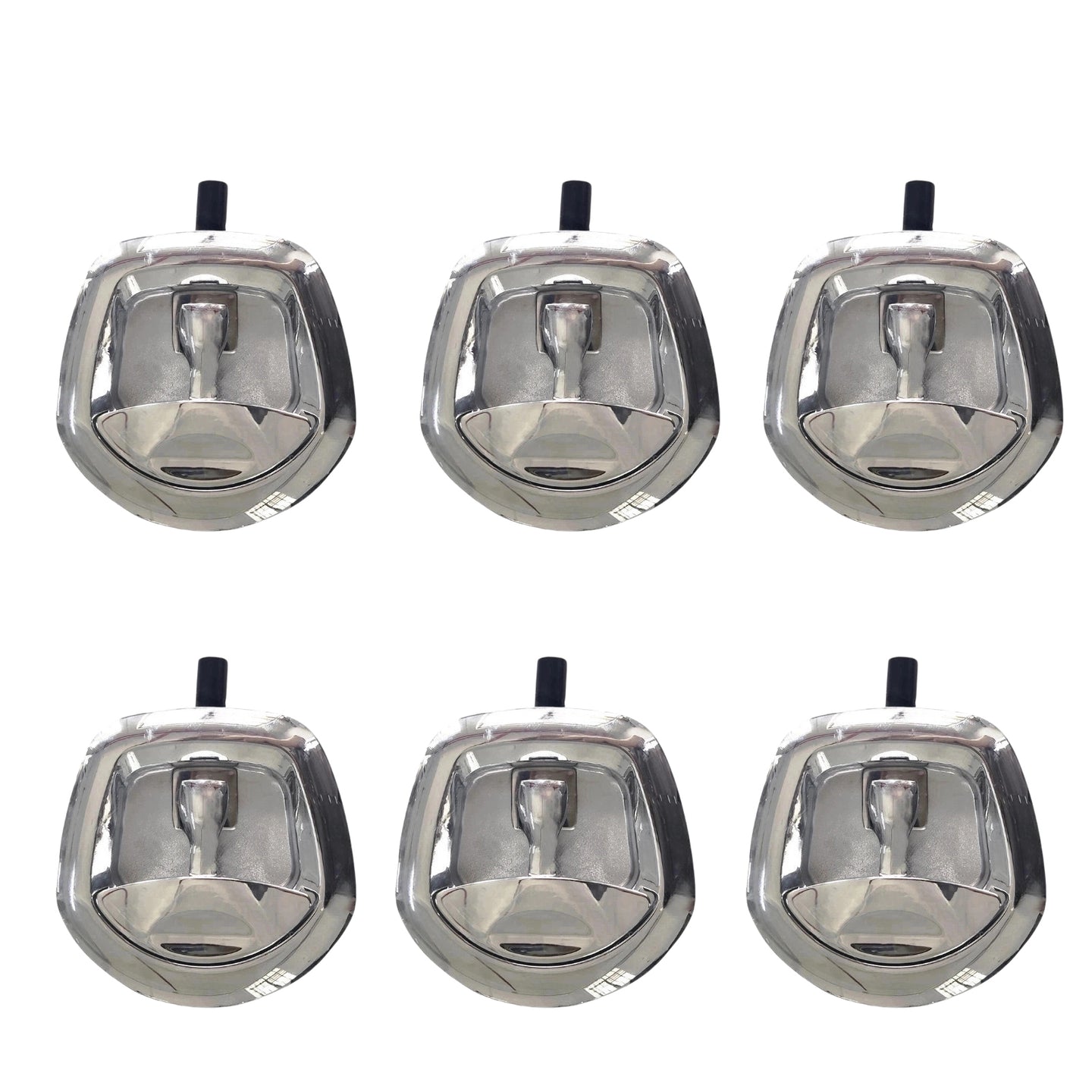 {{ 6 Set Chrome Power Operated Recessed Folding Whale Tail T-Lock Handle Toolbox }} - Buy Car Parts Online at {{ Kaka Auto Parts }}.