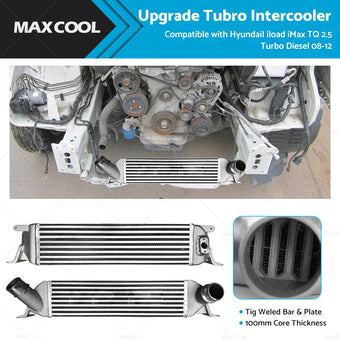 compare product Upgraded Intercooler Fit HyundaiI iload iMax TQ 2. 5 Turbo Diesel 2008-2012 100MM